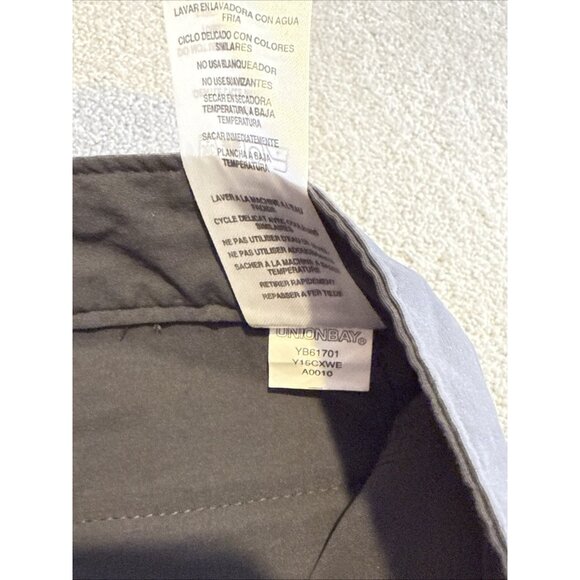 Unionbay LB Tech Pants Men's 40x34 Black Classic Fit Nylon Spandex Zip Pockets - Picture 9 of 15